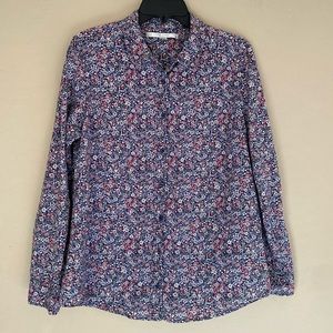 Lauren Conrad, Large, floral button up blouse